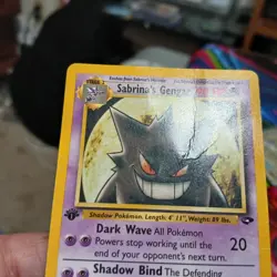 Pokemon TCG Sabrina's Gengar Gym Challenge 29/132 1st Edition Rare HP - Image 2