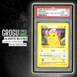 Pokemon Ghost Stamp 1st Pikachu #58 - PSA 8 - Image 1