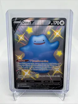 Pokemon TCG Ditto V SV118/SV122 Shining Fates Shiny Vault NM - Image 1
