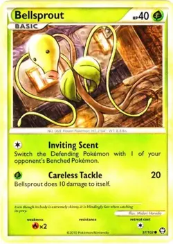 Bellsprout - 57/102 - Common NM, English Pokemon Triumphant - Image 1