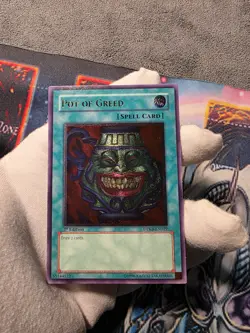 Pot of Greed DPKB-EN029 Ultimate Rare 1st edition Duelist Pack Kaiba Yugioh LP - Image 1