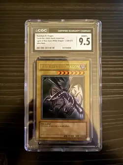 Red-Eyes B. Dragon Yu-Gi-Oh! (2002) North American CGC 9.5 LOB-070 - Image 1