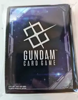 Gundam Card Game Official Card Sleeves (70) EX Space Black Bandai Card Fest - Image 1