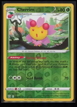 Cherrim 008/163 Pokemon Battle Styles Rare Near Mint Reverse Holo Card - Image 1
