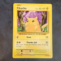 2016 Pokemon Evolutions Pikachu 35/108 NM/M Common Base Card Fat Pikachu 148 - Image 1