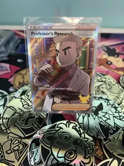Pokemon Professor's Research 024/025 Celebrations Ultra Rare Holo Trainer Card - Image 1