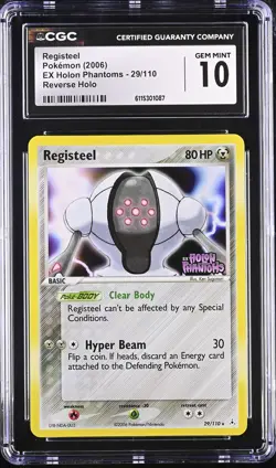 CGC 10 Registeel EX Holon Phantoms 29/110 Reverse Holo Stamped Pokemon Card - Image 1