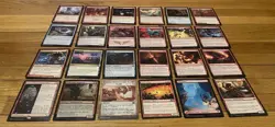Red MTG Cards Lot Rare, Foil, Land, And More Magic The Gathering Cards! - Image 1