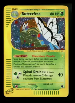 Butterfree 5/165 Expedition 2002 Rare Holo e-Series Pokemon Card TCG - Image 1