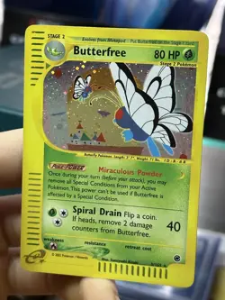 Butterfree 5/165 Expedition 2002 Rare Holo e-Series Pokemon Card TCG - Image 4