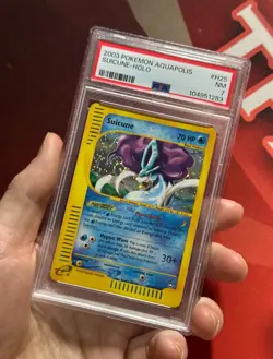SUICUNE H25/H32 Aquapolis PSA 7 NM HOLO SWIRL E-Series E-Reader Pokemon TCG card - Image 2
