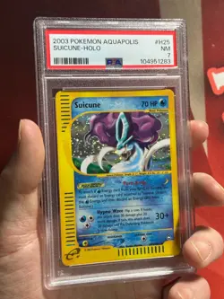 SUICUNE H25/H32 Aquapolis PSA 7 NM HOLO SWIRL E-Series E-Reader Pokemon TCG card - Image 4