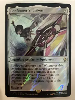 MTG Conformer Shuriken (Surge Foil) Commander: Final Fantasy 0098 FF7 Yuffie NM - Image 1