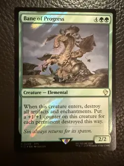 Mtg FIC Final Fantasy — Bane of Progress —NM SURGE FOIL - Image 1