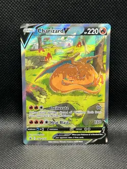 Charizard V SWSH260 PROMO BLACK STAR HOLO Sword & Shield Pokemon English Foil a - Image 1
