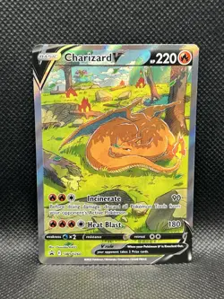 Charizard V SWSH260 PROMO BLACK STAR HOLO Sword & Shield Pokemon English Foil a - Image 3