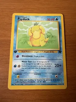 Pokemon TCG Team Rocket #65/82 Psyduck 1st Edition Card - Image 1