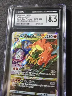 Charizard VSTAR #SWSH262 Black Star Promo - Pokemon(2022) UPC CGC 8.5 NM/MINT+💎 - Image 4