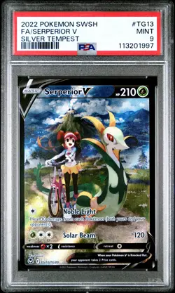 2022 Pokemon Serperior V - Silver Tempest - TG13/TG30 - PSA 9 MINT - Image 3