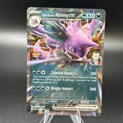 Pokemon TCG Team Rocket’s Nidoking Ex SVP 217 Black Star Promo NM - Image 2