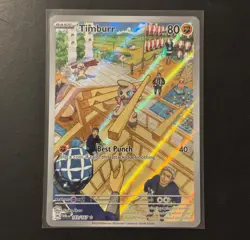 Pokemon TCG Timburr 183/167 Illustration Rare SV Twilight Masquerade MINT - Image 2