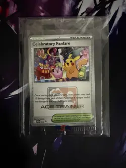 Celebratory Fanfare MEP028 ACE TRAINER Pokemon TCG Black Star Promos New/Sealed - Image 1