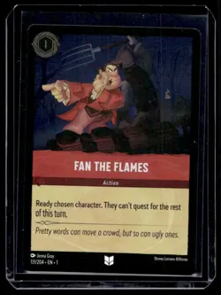 Disney Lorcana The First Chapter Fan the Flames Foil 131/204 - Image 1