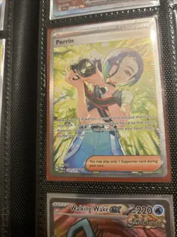 Pokemon TCG Trainer Perrin Special Illustration Card 220/167 Twilight Masquerade - Image 1
