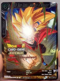 SS3 Son Goku Man on a Mission JUDGE STAMP Foil Dragon Ball Super Card Game NM - Image 5