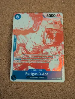 One Piece Card Game - Portgas.D.Ace (3rd Anniversary Promo) OP07-053 R - NM - Image 1