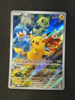 Pikachu 027 Sv: Scarlet & Violet Promo Cards Holo Pokemon - Image 1