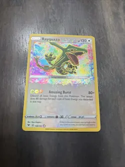 Pokemon TCG SWSH Vivid Voltage Rayquaza Card 138/185 Rare - Image 1