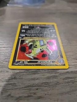 Tyranitar Holo Rare Pokemon Card 12/75 Neo Discovery Low Play - Image 5