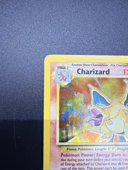 Pokemon TCG Charizard 1999 Holo Rare Card 4/102 Base Set Unlimited - MP - Image 3