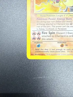 Pokemon TCG Charizard 1999 Holo Rare Card 4/102 Base Set Unlimited - MP - Image 5