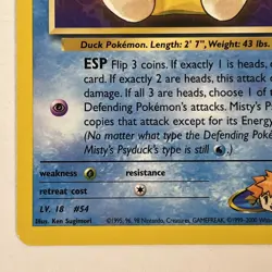 Pokemon TCG Gym Challenge Misty's Psyduck Card 90/132 Regular Common Non Holo - Image 5
