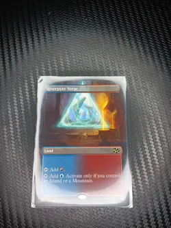 MTG #372 Aetherdrift - Riverpyre Verge (Borderless) Rare -Red_Iron_Oxide SPECIAL - Image 1