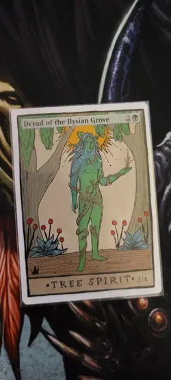 MTG ALTER: Dryad of the Ilysian Grove, by WolfAlters. Full art alter/tarot - Image 1