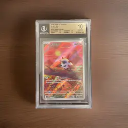 BGS 10 PRISTINE Larvesta AR #103 Japanese Black Bolt Pokemon Scarlet Violet - Image 1