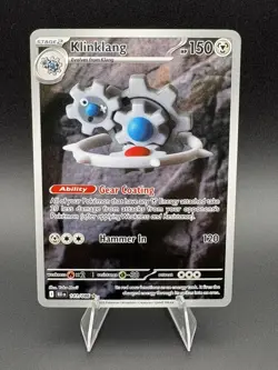 Klinklang 141/086 IR Near Mint English Pokemon TCG Black Bolt Illustration Rare - Image 1