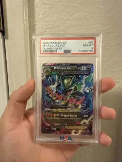 Pokemon 2015 XY Roaring Skies #61 M Rayquaza EX PSA 8 NEW CERT - Image 1