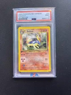 2000 POKEMON NEO GENESIS #46 QUILAVA 1ST EDITION PSA 9 - Image 1
