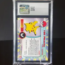 2000 TOPPS CHROME POKEMON T.V. SPECTRA #25 PIKACHU CGC 9 - Image 2