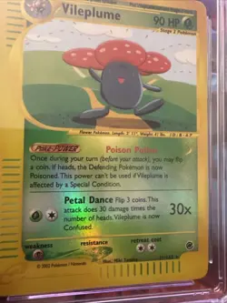 CGC 9 MINT Vileplume 2002 Expedition 31/165 Holo Pokemon Card - Image 3