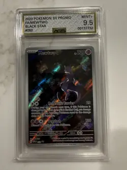 AGS 9.5 Mint+ Mewtwo 052 Promo 2023 151 Black Star Promos Pokemon Card #52 - Image 1