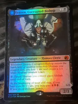 Jerren Corrupted Bishop FOIL , Innistrad Midnight Hunt , NM, MTG, FREE SHIPPING - Image 1
