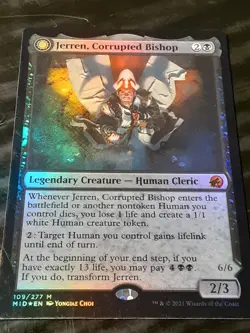 Jerren Corrupted Bishop FOIL , Innistrad Midnight Hunt , NM, MTG, FREE SHIPPING - Image 2
