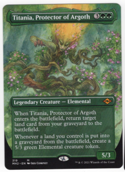 1 x Titania, Protector of Argoth - Borderless - Modern Horizons 2 - NM-Mint - MT - Image 1