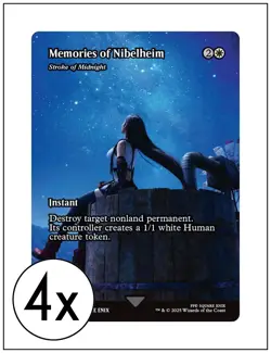 4x Memories of Nibelheim - Stroke of Midnight, Final Fantasy, Magic MTG NM - Image 1