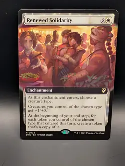 MTG - Renewed Solidarity - EXTENDED ART - Enchantment - DRC #23 - Rare - Image 1
